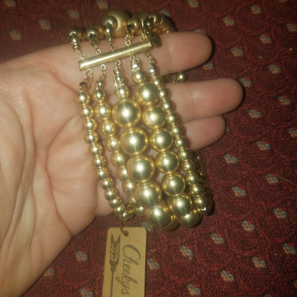 Five strand bracelet